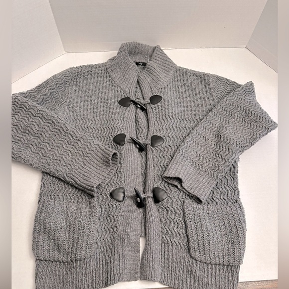 Relativity Sweaters - Relativity Cardigan Sweater Long Sleeve Woman’s XL Pockets,Gray